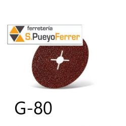 DISCO LIJAR EN FIBRA 115X22 G80