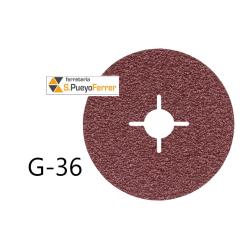 DISCO LIJAR EN FIBRA 115X22 G36