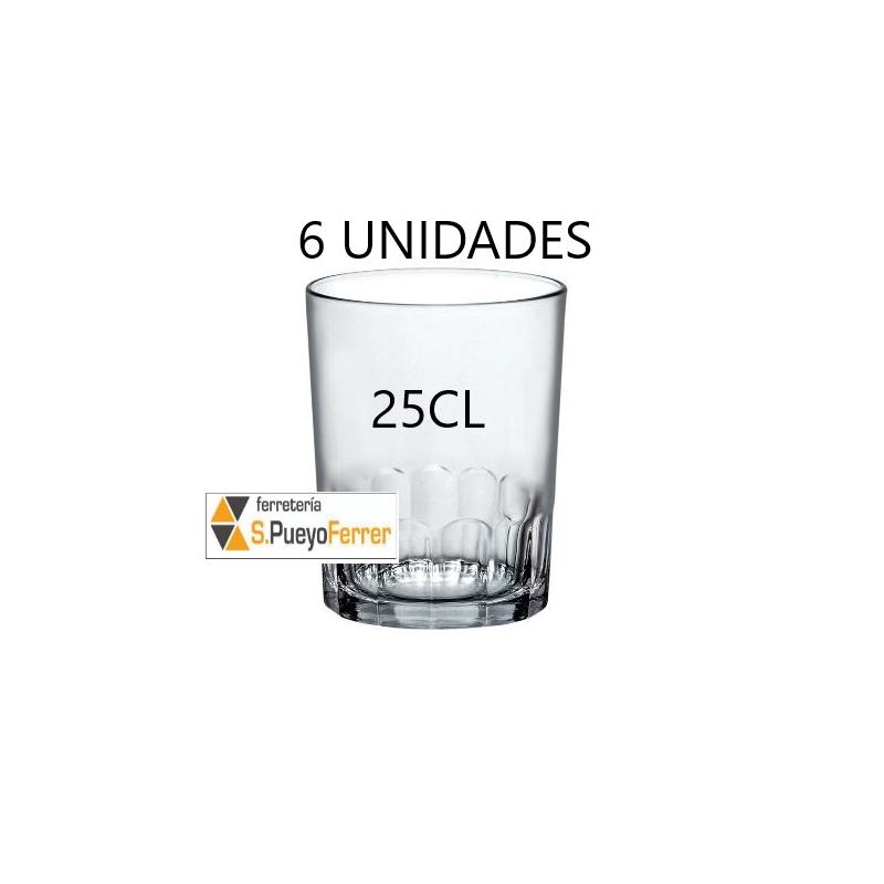 PACK VASO 25CL AGUA SABOYA 6uds