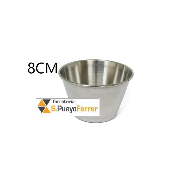 FLANERO ACERO INOX LISO 8CM