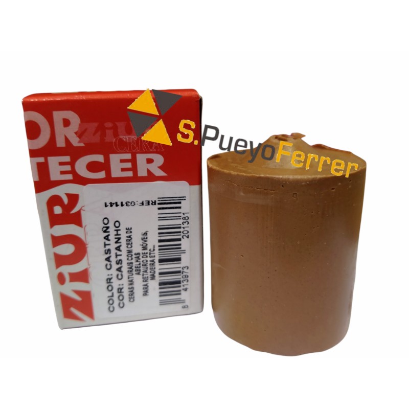 TACO CERA REPARACION MADERA CASTAÑO 70GR TACO CERA REPARACION MADERA CASTAÑO 70GR