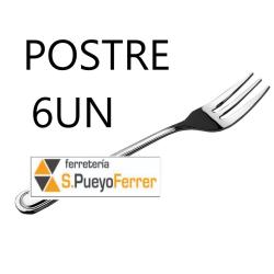TENEDOR POSTRE MURANO INOX BLISTER 6 UN