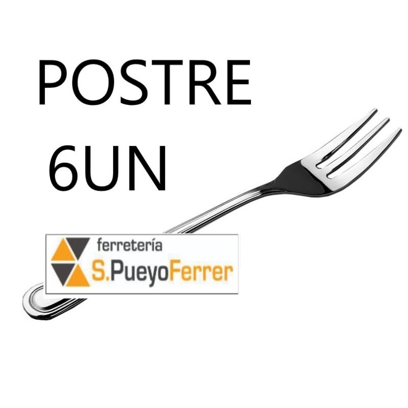 TENEDOR POSTRE MURANO INOX BLISTER 6 UN