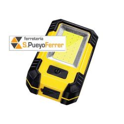 LINTERNA LED RECARGABLE CON GANCHO E IMAN 500 LUMENS