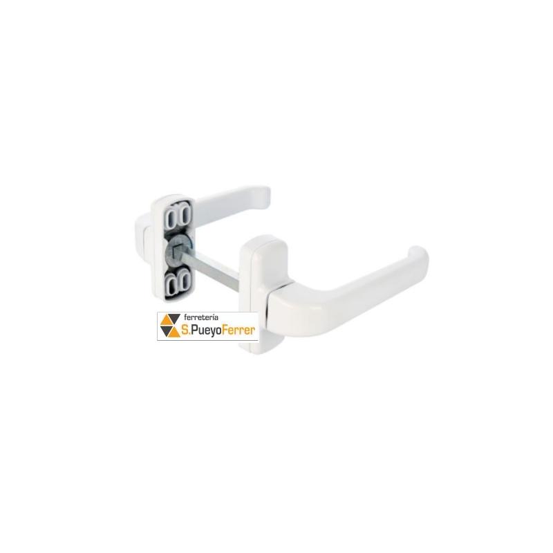 MANILLA PUERTA EPSILON ALUMINIO LACADO BLANCO JGO 2 MANILLA PUERTA EPSILON ALUMINIO LACADO BLANCO JGO 2