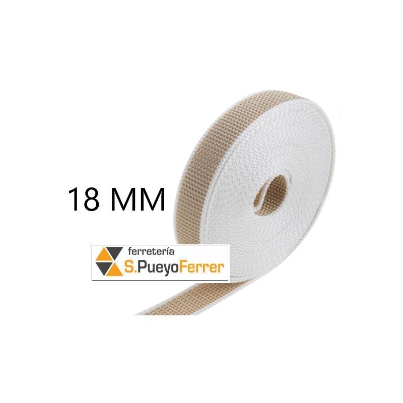 CINTA PERSIANA 18MM 6MT BEIGE