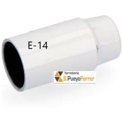 PORTALAMPARAS BK REFORZADO E-14 BLANCO