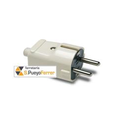 CLAVIJA SCHUKO BLANCA T/TL 4,8 MM