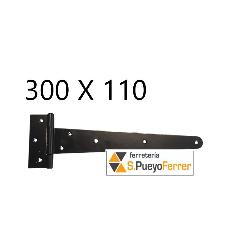 BISAGRA 507 300 X 110 NEGRO EPOXI