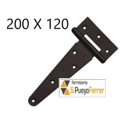 BISAGRA 507 200 x 120 NEGRO EPOXI