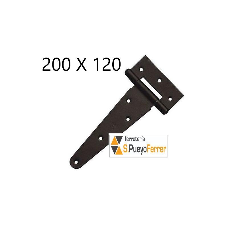 BISAGRA 507 200 x 120 NEGRO EPOXI
