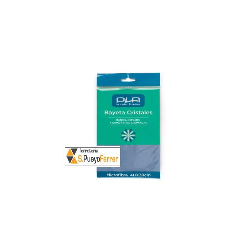 BAYETA PLA CRISTALES AZUL MICROFIBRA 38X40