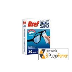 LIMPIA GAFAS BREF TOALLITAS 20U