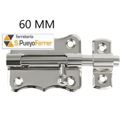 PASADOR FORMA CERROJO NIQUEL 60MM