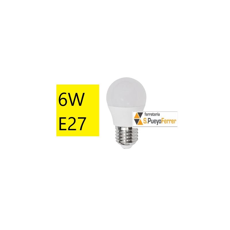 BOMBILLA LED ESFERICA 6W E27 CALIDA 3000K BOMBILLA LED ESFERICA 6W E27 CALIDA 3000K