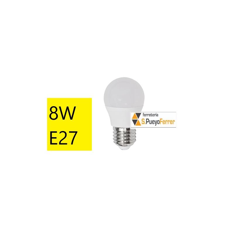 BOMBILLA LED 8W E27 ESFERICA CALIDA 3000K BOMBILLA LED 8W E27 ESFERICA CALIDA 3000K