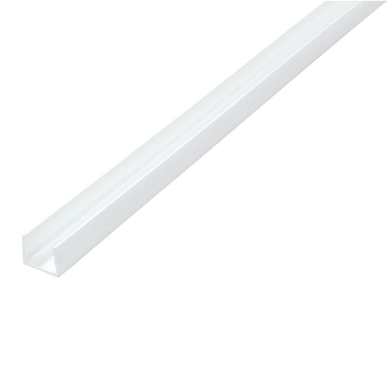 PERFIL U 10X10 2,5MT PVC BLANCO