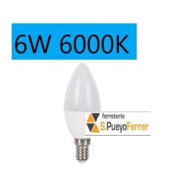 LAMP. LED 6W VELA 6000K FRIA E14