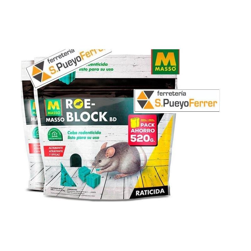 RATICIDA CEBO EN BLOQUE 520gr
