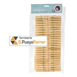 PINZA ROPA BAMBU 10CM 100 PIEZAS