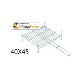 PARRILLA ACERO CROMADO 40X45