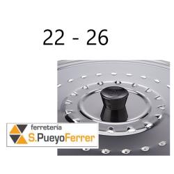 TAPA COCINA INOX ILSA 22-26 CM