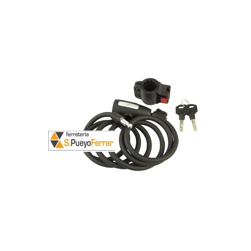 CANDADO 510 1800X10 CABLE NEGRO
