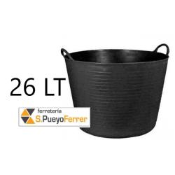 CAPAZO PLASTICO NEGRO 26 LTS