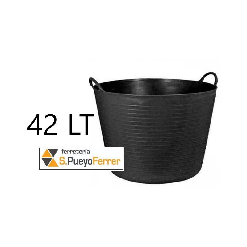 CAPAZO PLASTICO NEGRO 42 LT