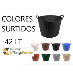CAPAZO PLASTICO COLORES 42 LT