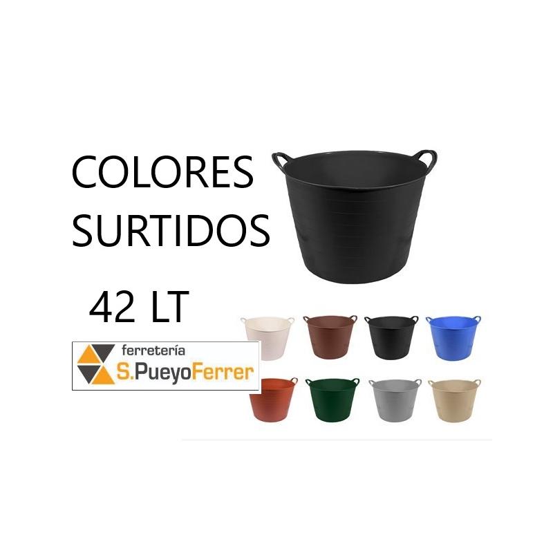 CAPAZO PLASTICO COLORES 42 LT