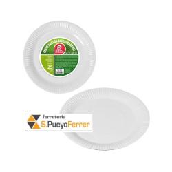 PACK 25UN PLATO CARTON 23CM