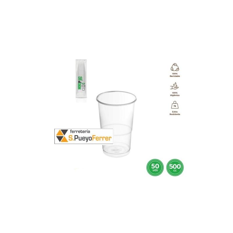VASO DESECHABLE PP IRROMP 50U 500 CM3