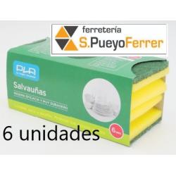 ESTROPAJO SALVAUÑAS 6 UDS