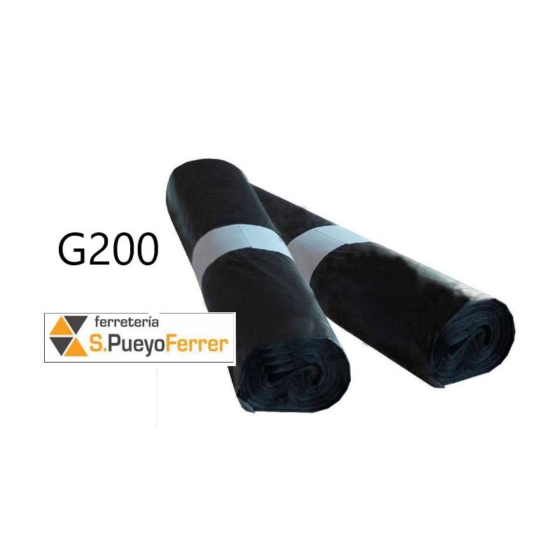 BOLSA BASURA COMUNIDAD 85x105 NEGRA G200 EXTRA FUERTE 10u