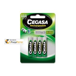 PILA CEGASA RECARGABLE HR03 AAA 1000MAH B4