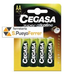 PILA CEGASA ALCALINA LR6 AA 4UN