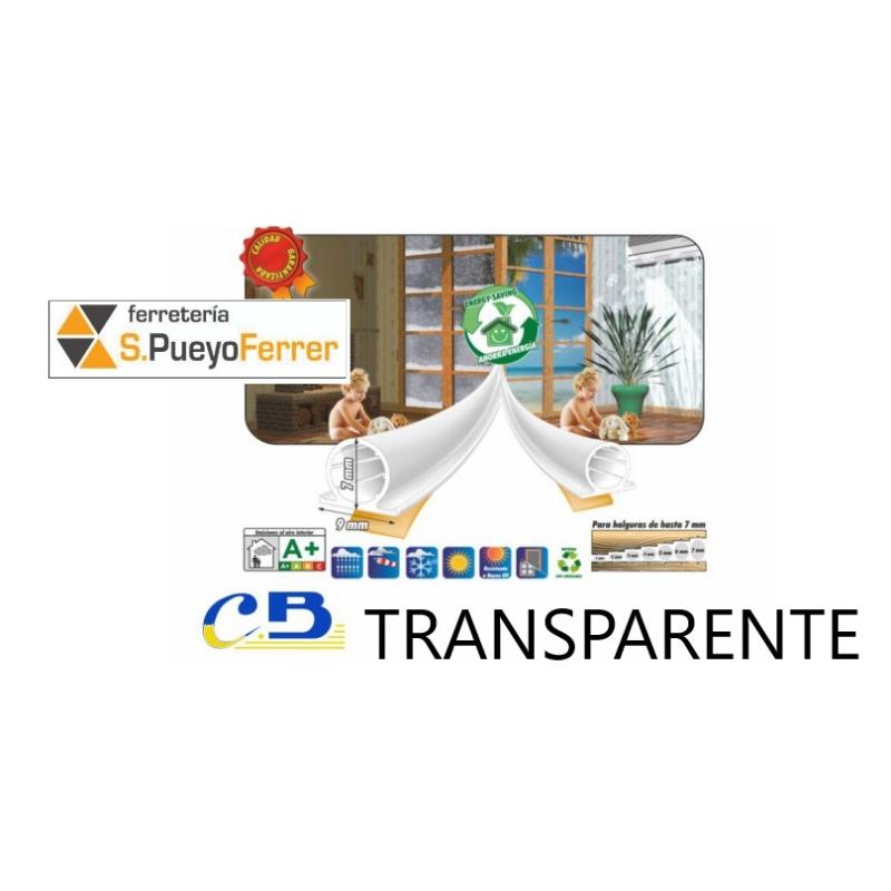 BURLETE SILICONA 6M TRANSP 1MM 2110-0