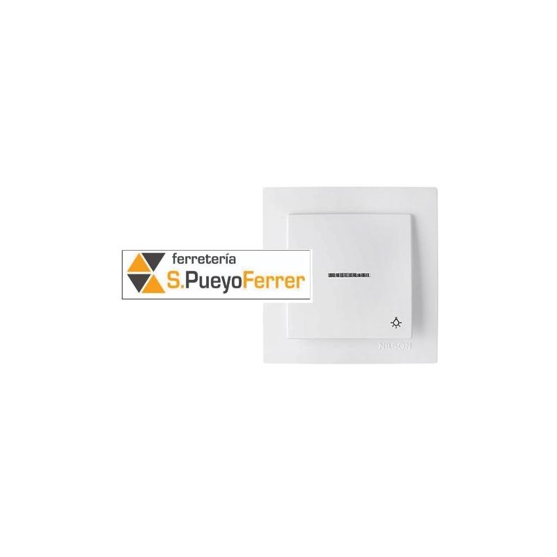 PULSADOR CON LUZ BLANCO EMPOTRAR BLANCO