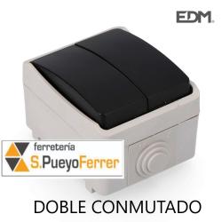 DOBLE CONMUTADOR ESTANCO IP44