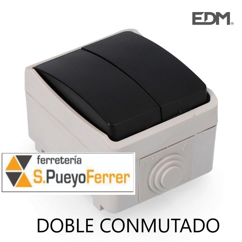 DOBLE CONMUTADOR ESTANCO IP44