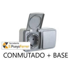 CONMUTADOR + BASE ESTANCA 16A