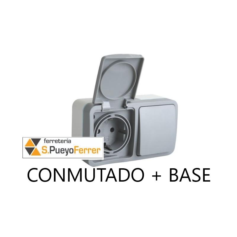 CONMUTADOR + BASE ESTANCA 16A