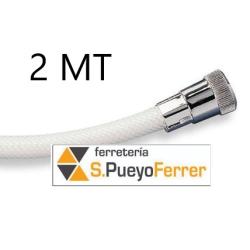 FLEXO DUCHA PVC REFORZADO BLANCO 2M