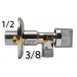 LLAVE CORTE ESCUADRA METALICA 1/2-3/8