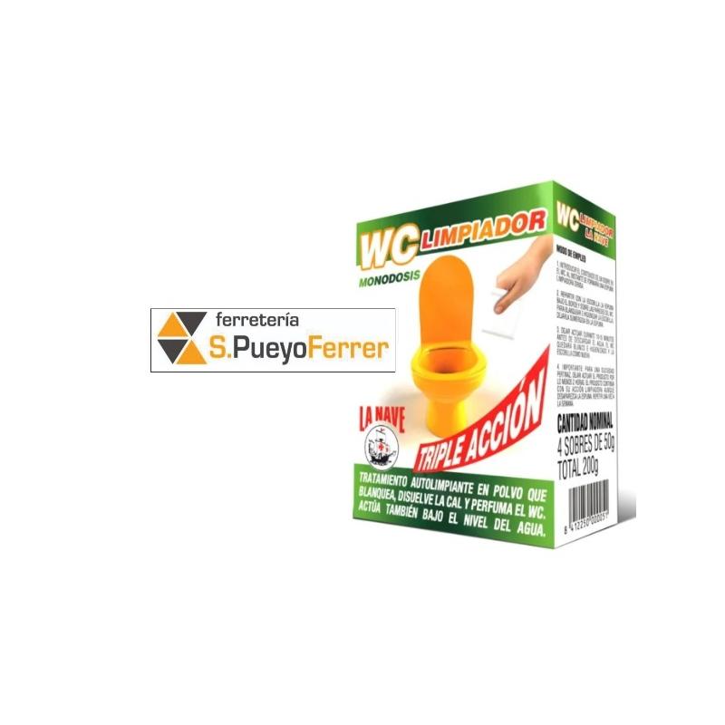 LIMPIA WC POLVO LA NAVE 4 UDS (50 GRS X 5)