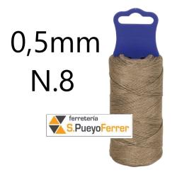 OVILLO HILO PULIDO Nº 8 100GR 0,5MM 180MT