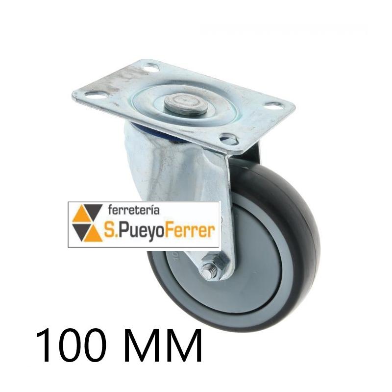 RUEDA POLIPROP PLETINA D. 100MM