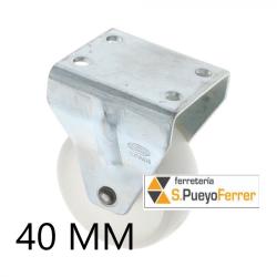RUEDA POLIAMIDA PLETINA FIJA D. 40MM