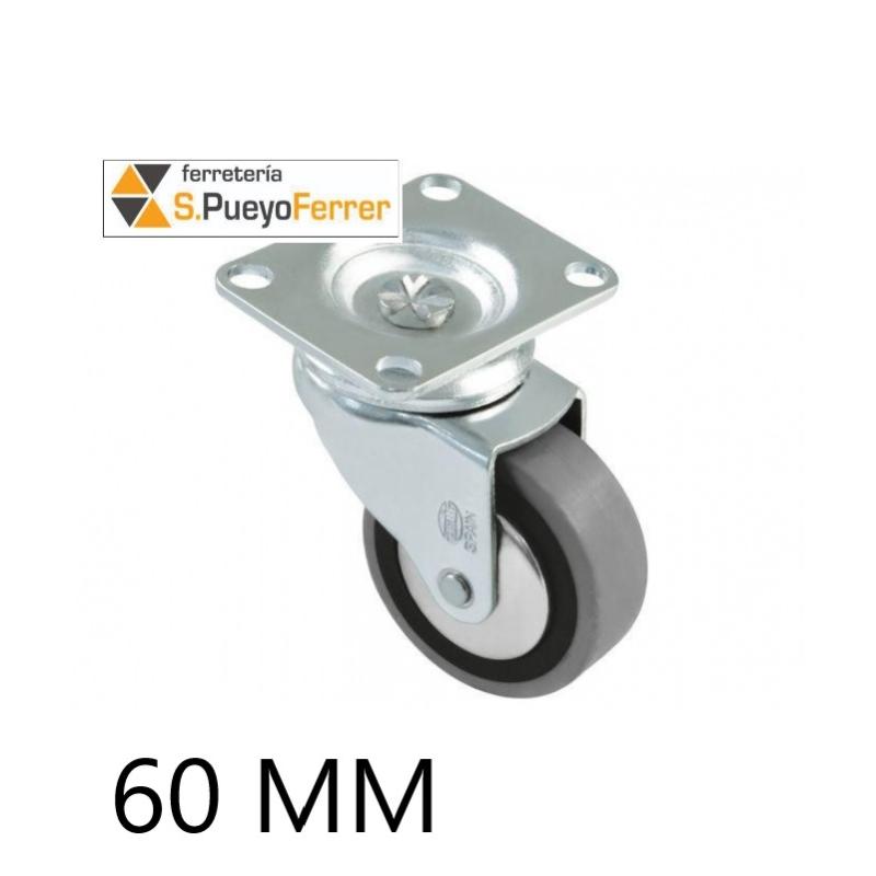 RUEDA GRIS IND. PLETINA D. 60MM